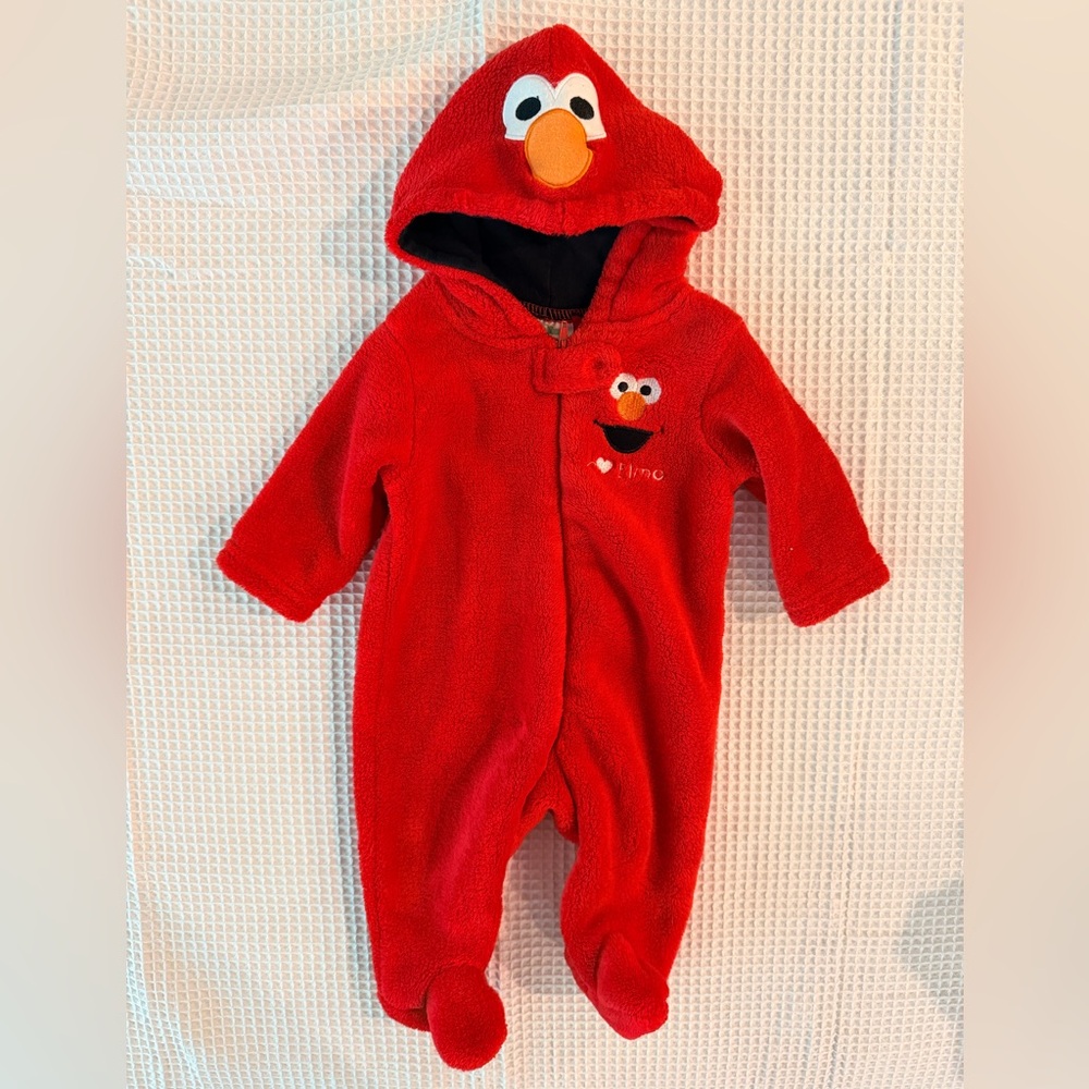 Sesame Street Red Elmo Kids Footie